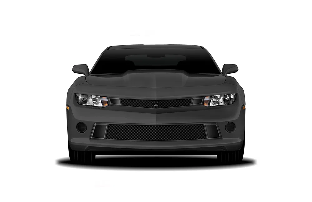 DJ14151 – T-REX Bumper Grille Insert, Mesh Style Matte Black Frame and Mesh With 304 Stainless Steel Accent Trim